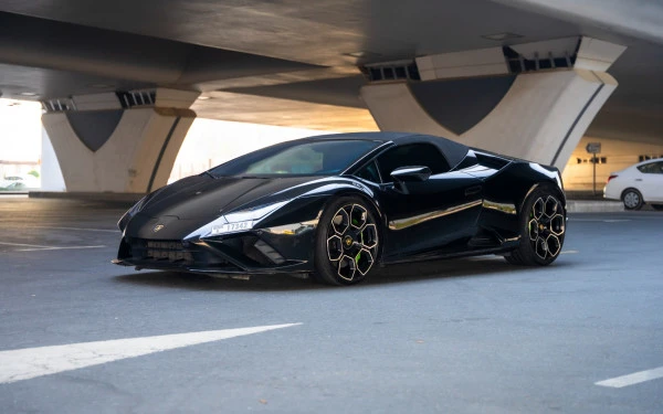  Black Lamborghini Evo Spyder Photo 