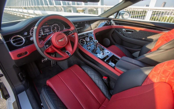  White Bentley Continental GTC V12 Photo 