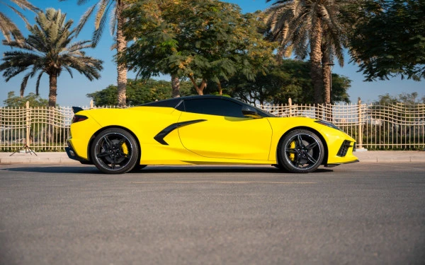  Yellow Chevrolet Corvette Photo 