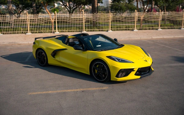  Yellow Chevrolet Corvette Photo 