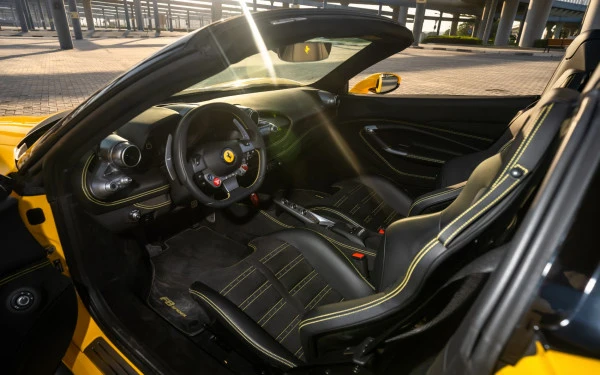  Yellow Ferrari F8 Tributo Spider Photo 