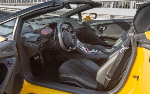  Yellow Lamborghini Huracan Spyder Photo 